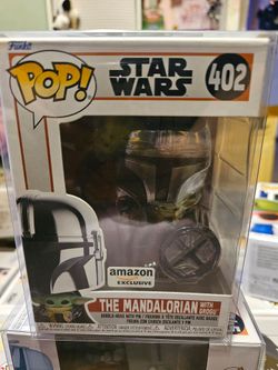 Funko Pop Star Wars Mandalorian with Grogu #402