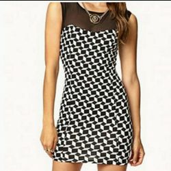 Geo Print Bodycon Dress