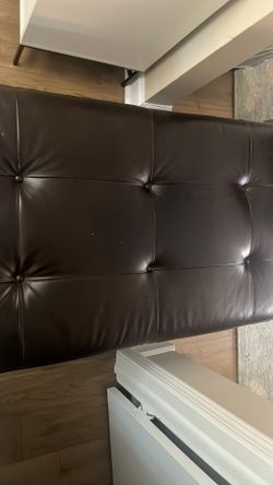 Pottery Barn Sullivan Leather Ottoman