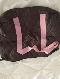 Brown computer bag