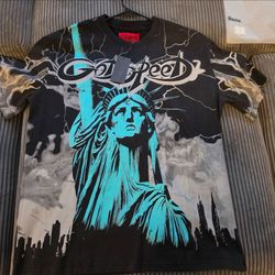 Godspeed Statue of Liberty Graphic T-Shirt