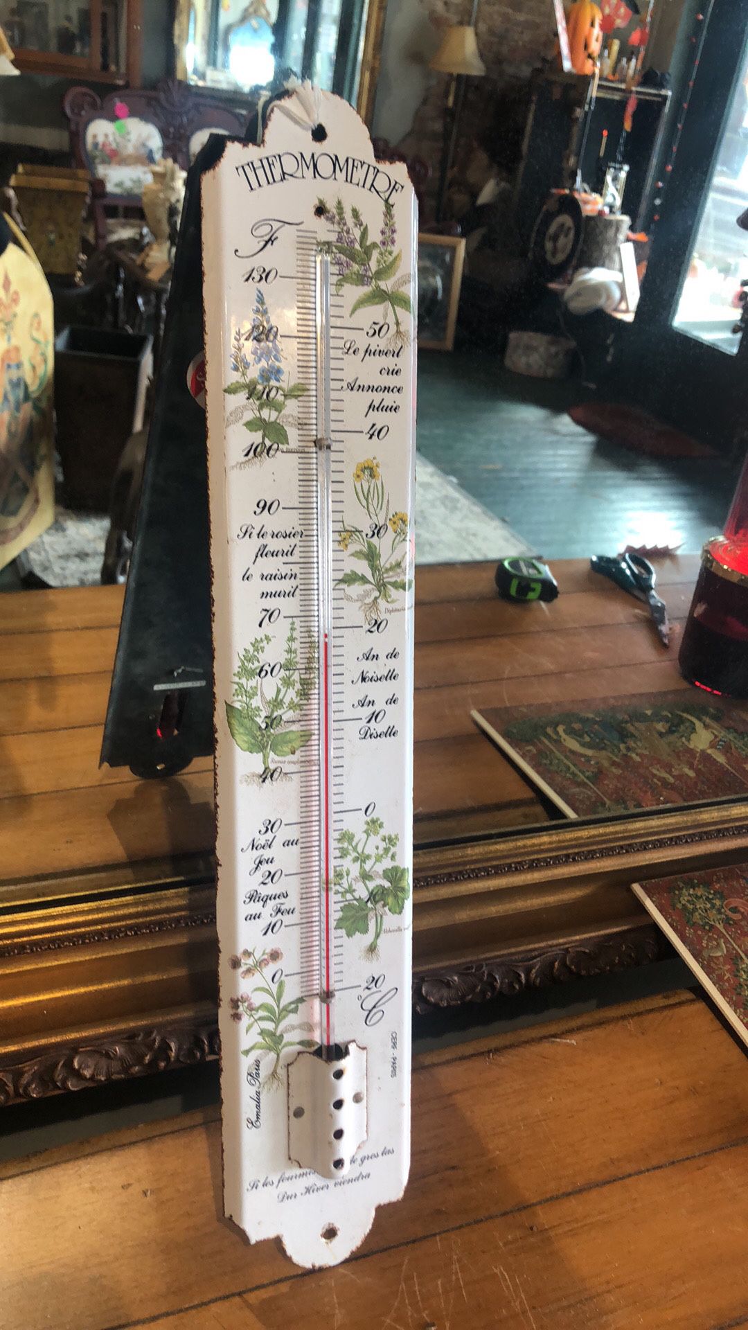 Beautiful 24” French Thermometer 