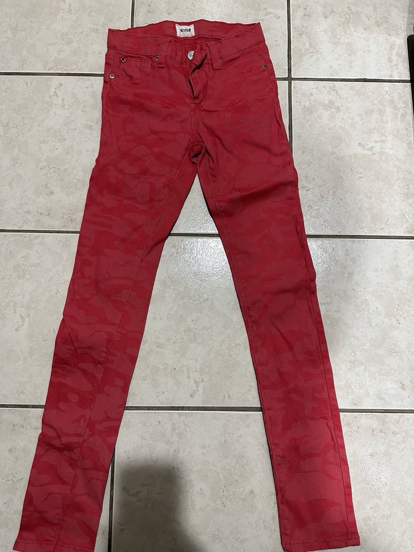 Girls Hudson Red 14 Pants