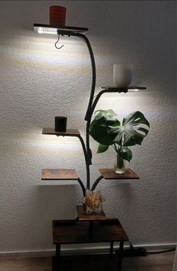 Display para plantas Con Luz plant indoor display with Ligths.