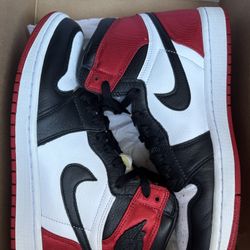 Jordan 1 Retro High Satin Black Toe Mens Size 8 / Womens Size 9.5