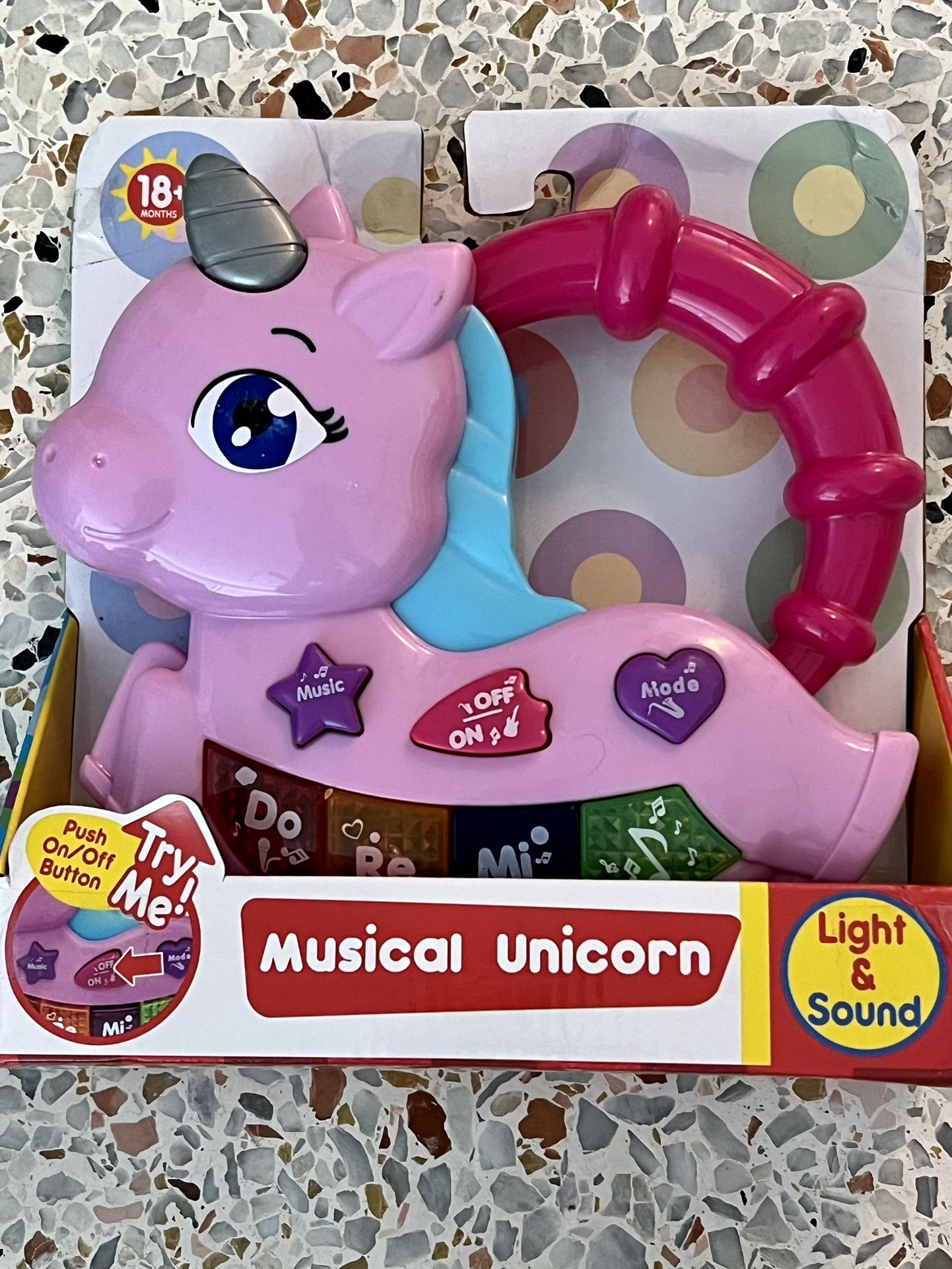 Light And Sound Unicorn Toy