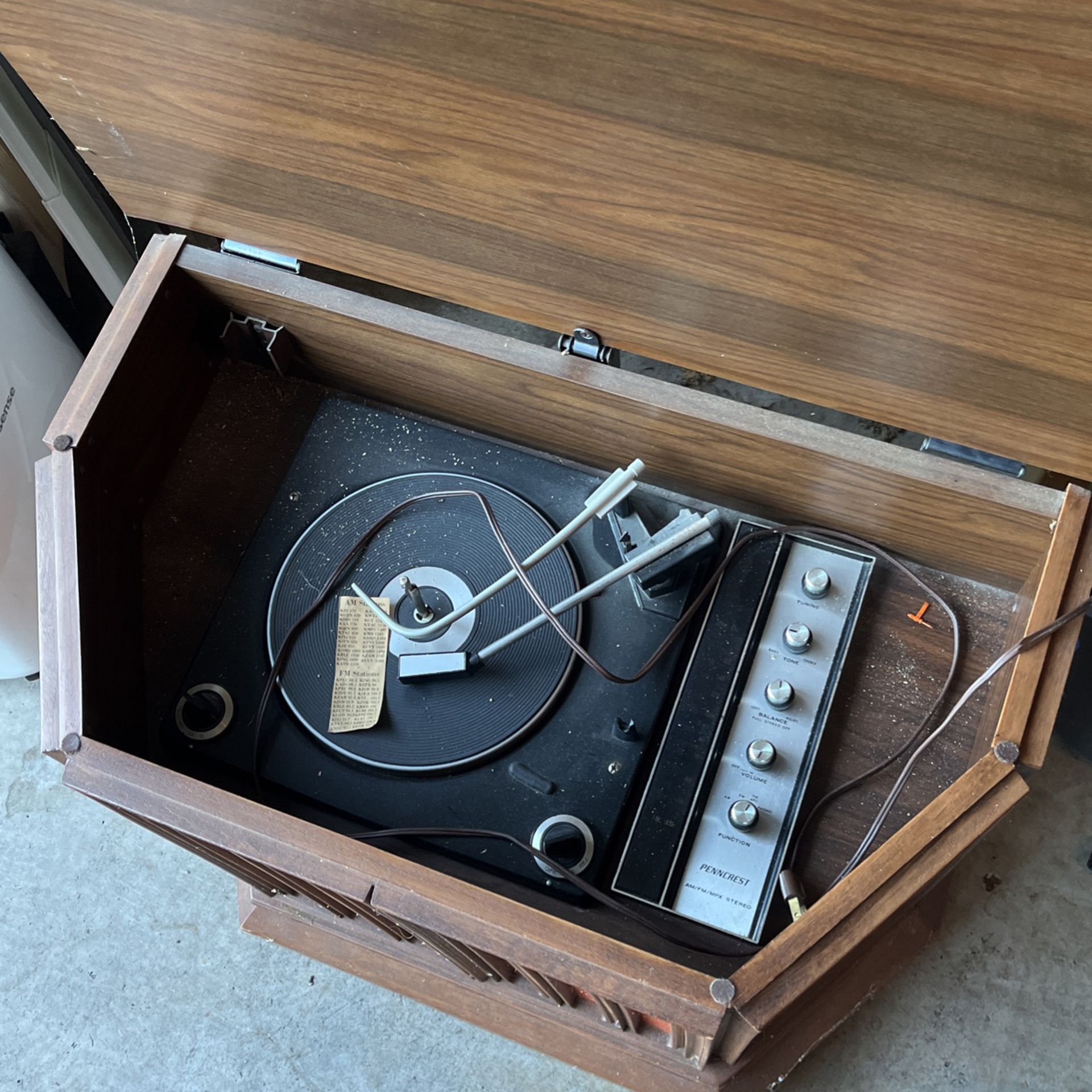 Old Record Player Stand