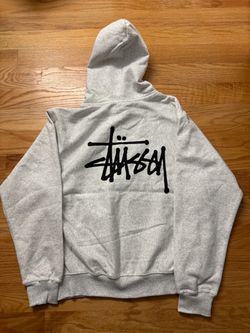 Stussy basic logo  zip up hoodie size small