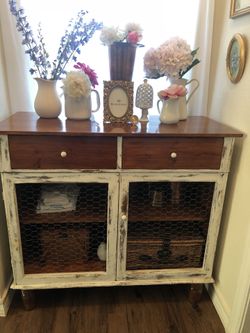 Antique cabinet ( hand painted )
