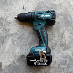 Makita Hammer Drill 2-Speed W/ Battery