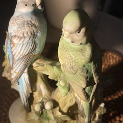 Vintage Lefton Parakeets Figurine