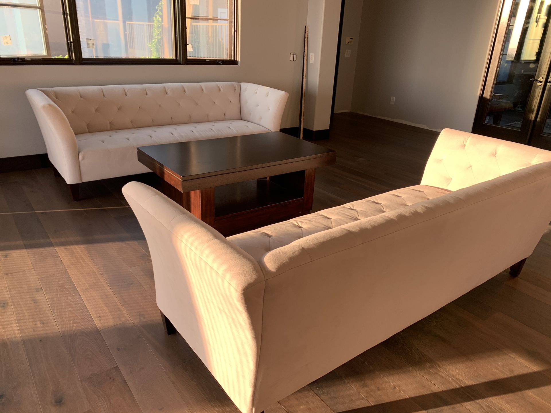 2 Sofas & Coffee Table For Sale