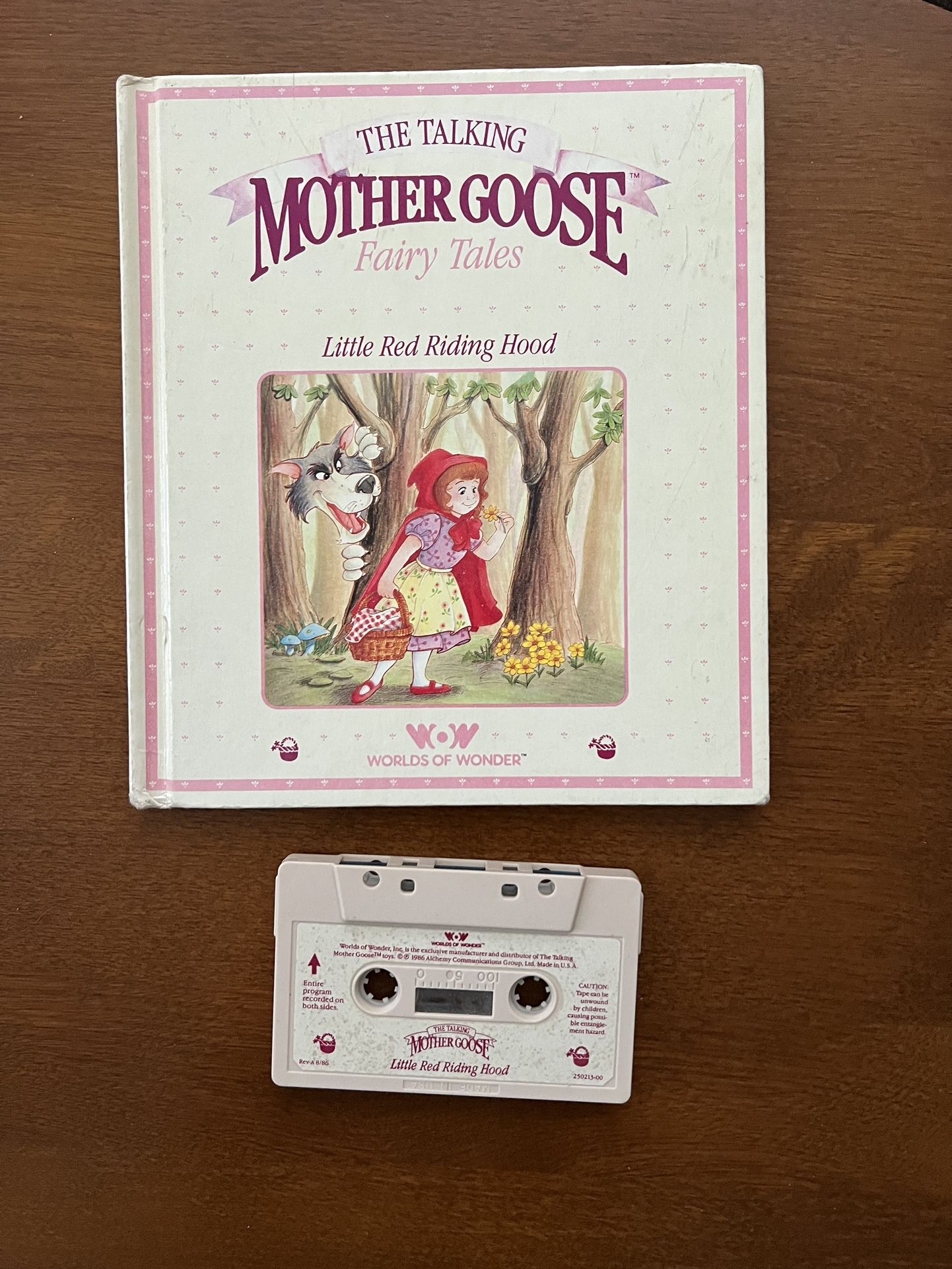 Worlds of Wonder, Talking Mother Goose Little Red Riding Hood Book & Cassette Tape   You will receive the book and cassette tape. Tape has not been te