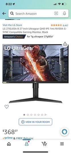 LG Ultragear 27” Gaming Monitor