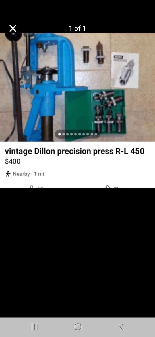 Vintage Dillon Precision Press R-L 450