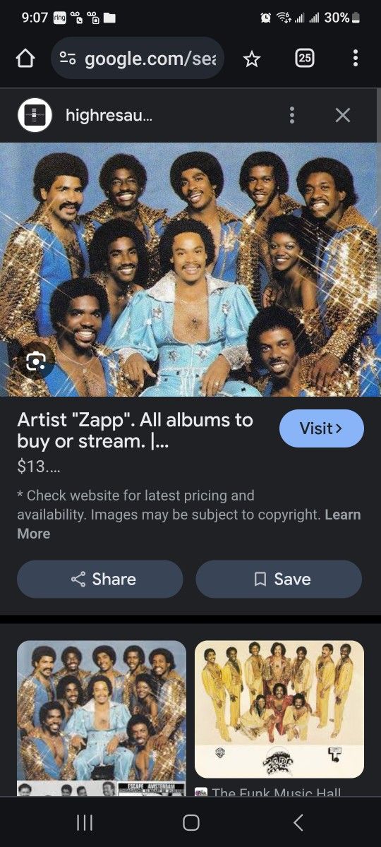 Zapp concert Ticket