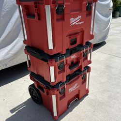 Milwaukee Packout Tool Boxes 3 Pieces 