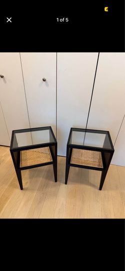 Set of mid-century modern nightstands