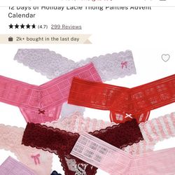 Victoria Secret Christmas Panties 
