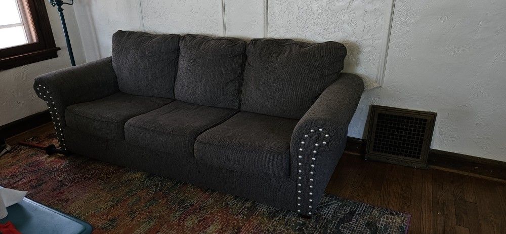 Sofa, Dresser, Microwave