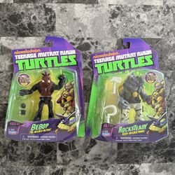TMNT Teenage Mutant Ninja Turtles Bebop Rocksteady Vintage Nickelodeon 2012