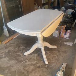 White Painted Wooden Table