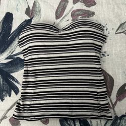 Y2K LEI Strapless Top With Built In Bra