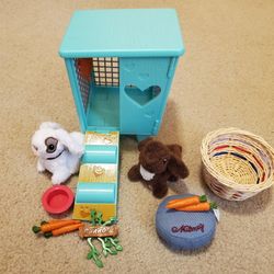 American Girl Doll Bunny Sets (Carrot And Nutmeg}