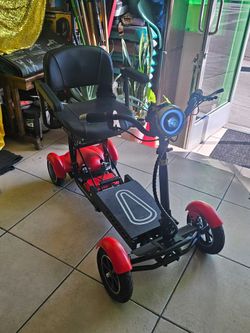 36V 500W Electric 4-wheel Scooter, High-speed Brushless Motor, Carbon Steel, 15.6AH Li-ion Battery, 15-25 Mile Range, 12 MPH,