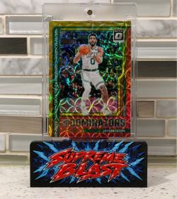 Jayson Tatum 2024-25 Donruss Optic Red Gold Choice Elite Dominators #/99