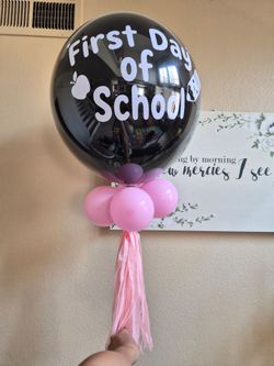 First day of school balloons