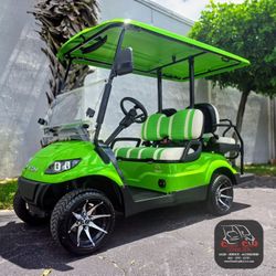 NEW 2025 ICON I40 Golf Cart Lithium Battery 4 Passenger

- Lime Green With Green & White Seats
