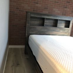 Queen Bed Frame With Shelves And Drawers