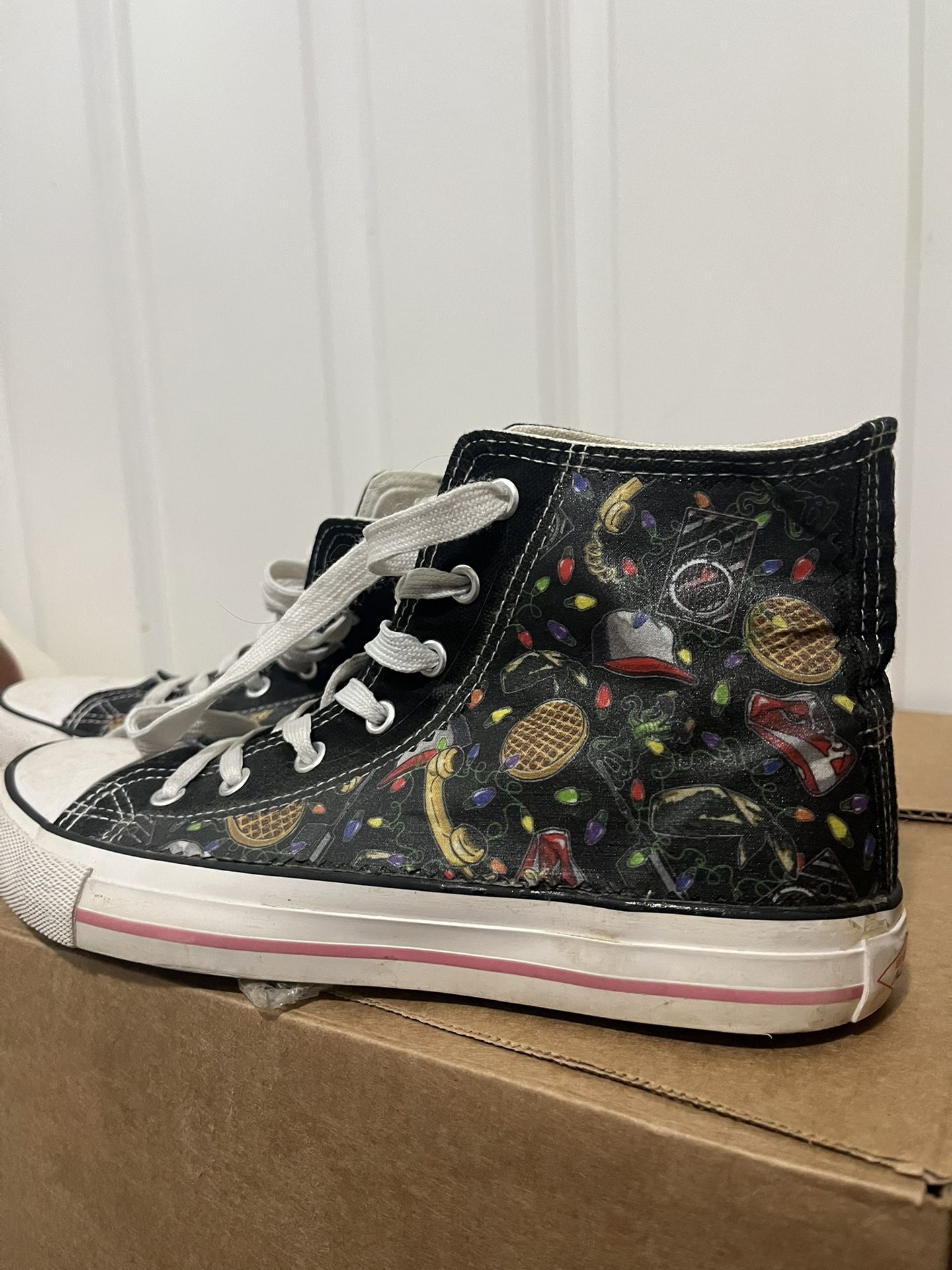 Stranger Things Converse (Size 7)