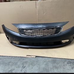 For 2017 2018 Kia Forte Front Bumper Assembly With Grille Chrome 