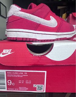 Nike Dunk Low TD Fire Red Pink Foam