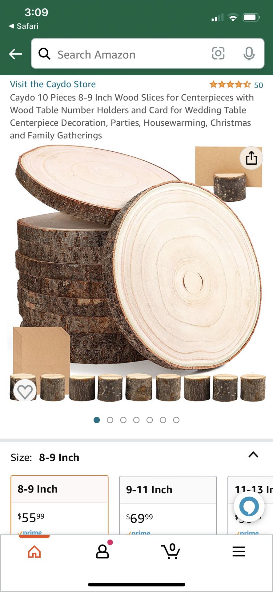  Caydo 10 Pieces 8-9 Inch Wood Slices for Centerpieces with Wood  Table Number Holders and Card for Wedding Table Centerpiece Decoration,  Parties, Housewarming and Family Gatherings