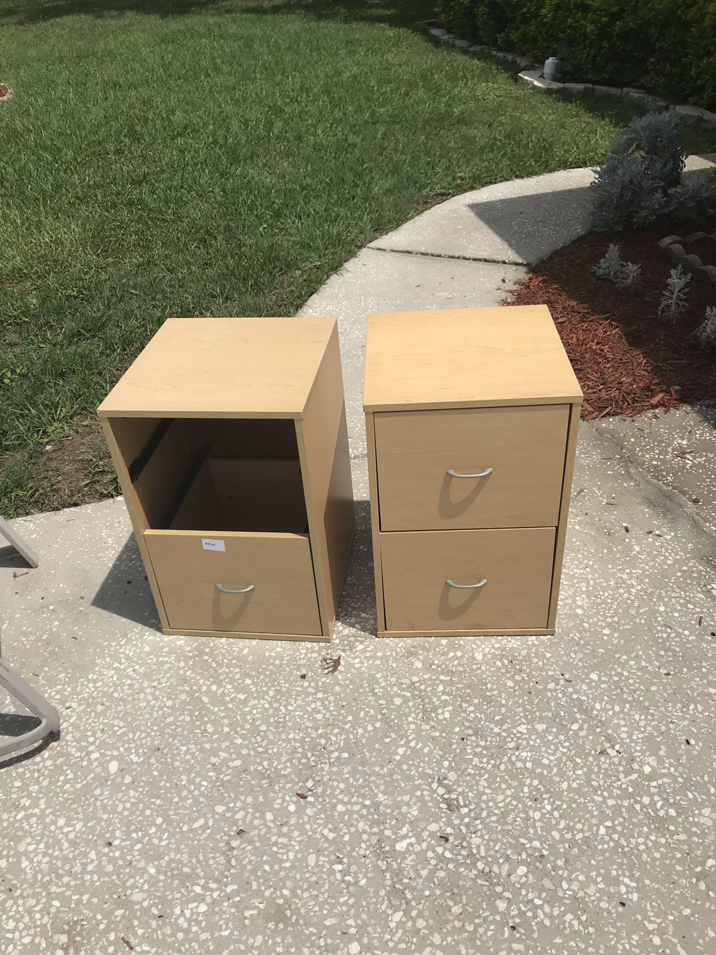 Wooden filing cabinet