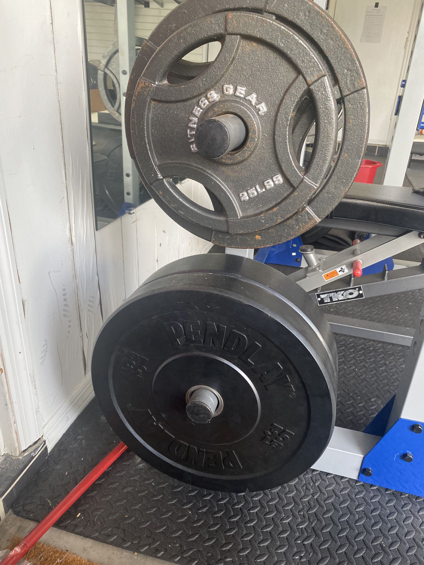 Barbell Bumper Plates And Barbell Weights