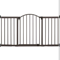 Summer Infant Metal Expansion Extra Wide Safety Pet and Baby Gate, 44"-71" Wide, 36” Tall, Hardware Mounted.