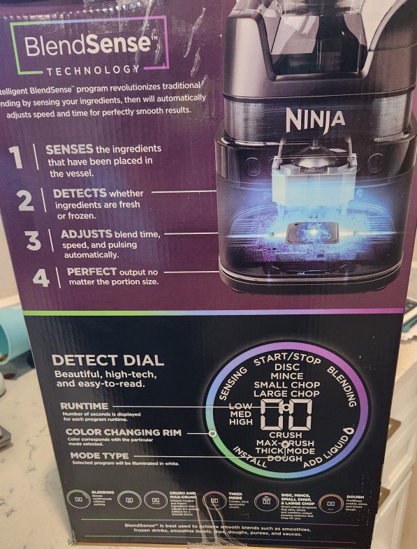 Ninja - Detect Kitchen System Power Blender + Processor Pro for Sale in  Hollywood, FL - OfferUp
