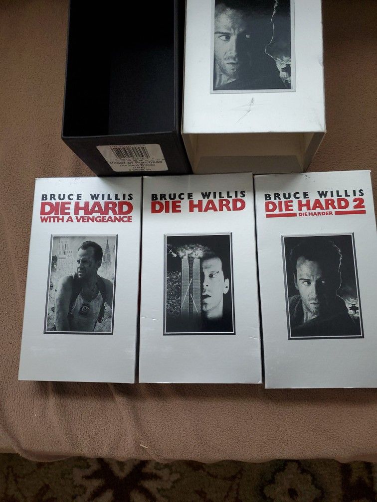 Die Hard Trilogy VHS Tapes