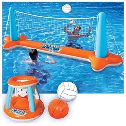 Pool Float Set Volleyball Net & Basketball Hoops