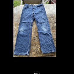 EUC Men’s Levi’s Strauss and Co 34x30 Denim Blue jeans pants buttons M wash