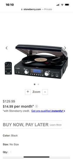 Nice Authentic Black Record player