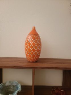 Decorative Ceramic Vase Jar, 14.5" Tall