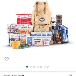 Emergency Supplies Backpack 4 Person (With Free 4 Person Tent)