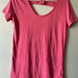 PINK Victoria Secret Coral Short Sleeve T-Shirts XS Casual tee