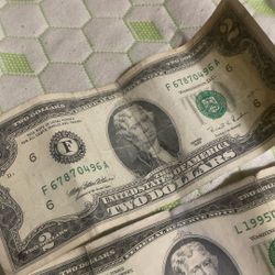 Old 2 Dollar Bills Rare