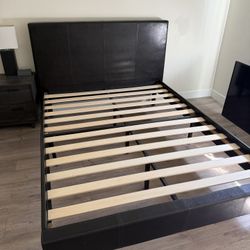 Zinus Faux Leather Bed Frame